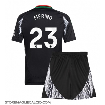 Arsenal Mikel Merino #23 Maglia Gara Trasferta Repliche 2024-25 Bambino Maniche Corte